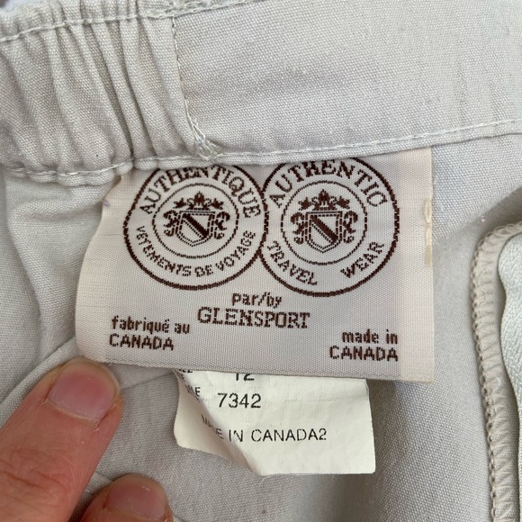 Vintage Authentic Travel Wear Beige Split Front Maxi L/XL Skirt - Picture 2 of 6